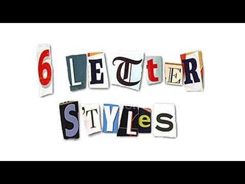 Video: Design frumos de scrisori, în stiluri diferite