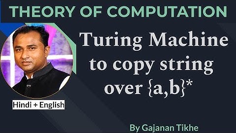 Turing Machine to Copy String over {a,b}* | Theory of Computation