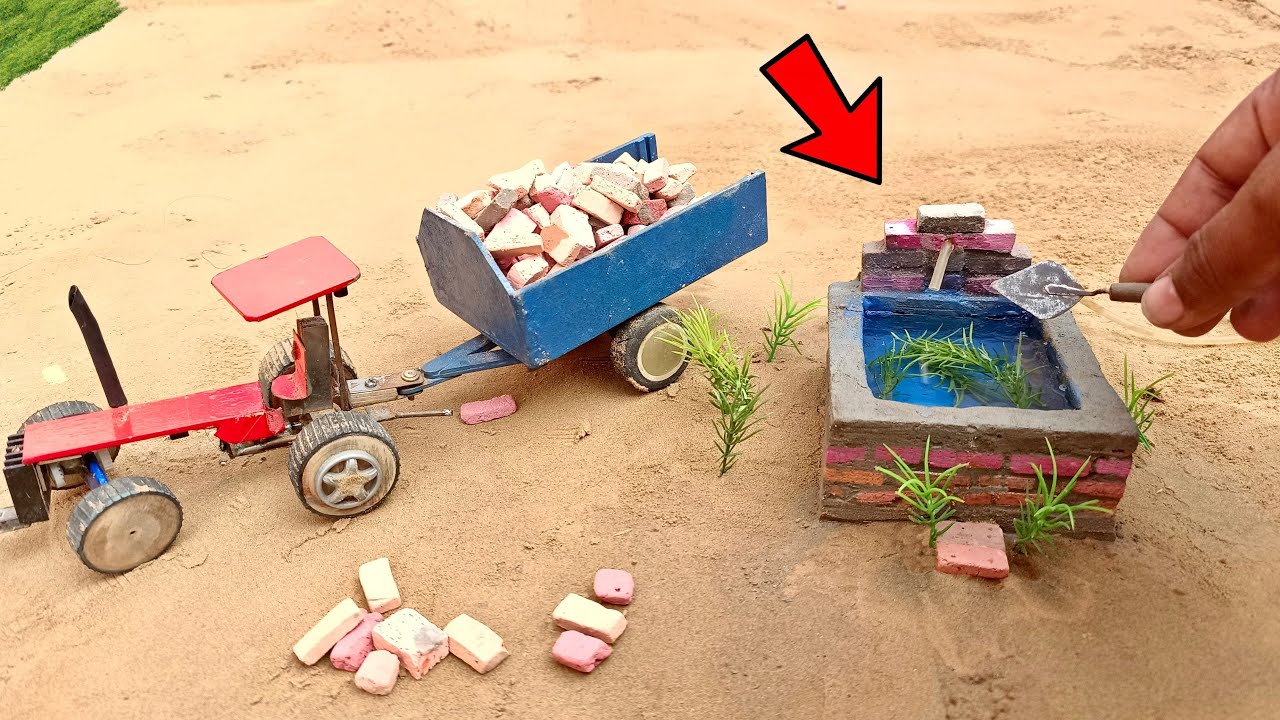 diy tractor fountain making miniature tools | science project | @KeepVilla @CSTOY | Tech Creators