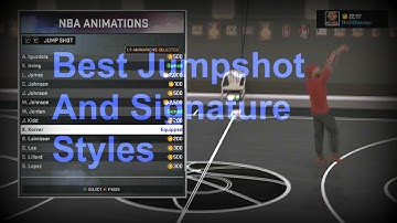 NBA 2K16: Best Jumpshot And Signature Styles