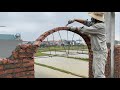 How To Build And Install Terracotta Brick As The Surest Technic Curved Arch Door For The House