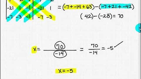 VideoText Algebra 2 - Homeschooling Help Matrices Cramer