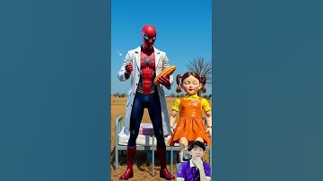 Squid Game AI | Spider-Man Feeds Doll in the Hospital#squidgame #squidgame2 #ai