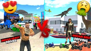 INDIAN BIKE DRIVING 3D VS INDIAN HEAVY DRIVER PART - 2 🔥 | WHICH ONE IS BEST? 🤔 | MAXER screenshot 2