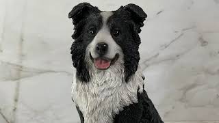 Realistic Border Collie Statue