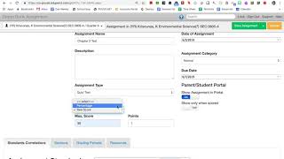 How to create an assignment
