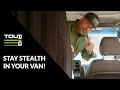 Stay stealth in your van tourig privacy cab curtain