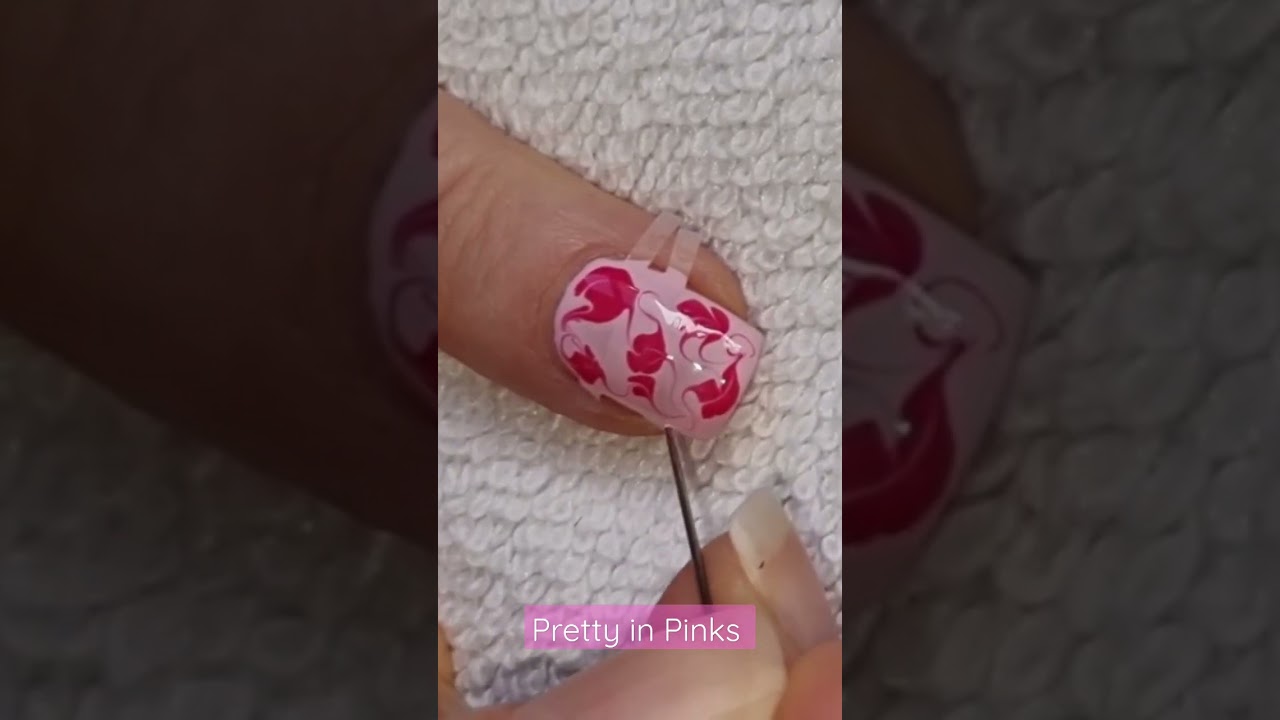 Pretty Pink NAILS ~ Negative Space NAIL ART Tutorial | 