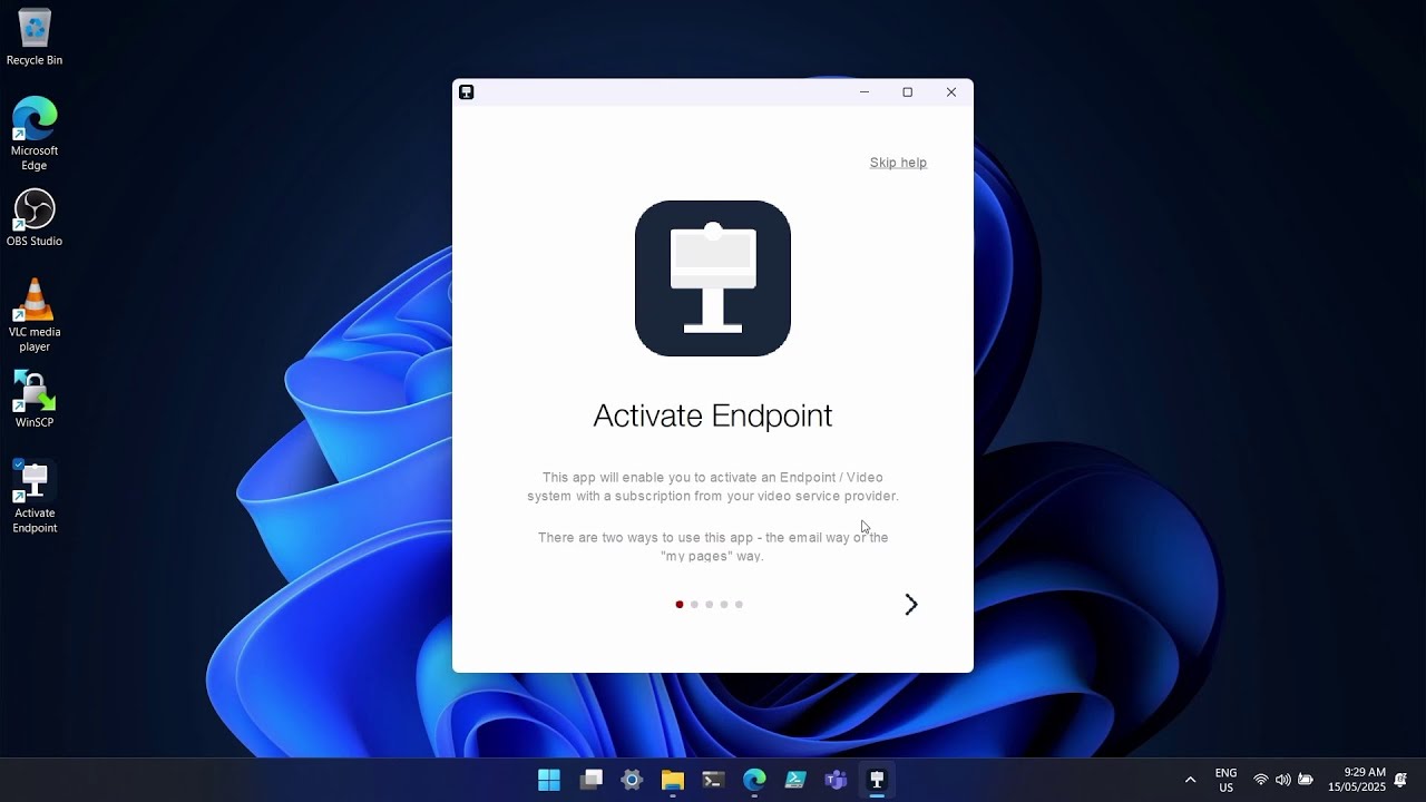Pexip Service | Installing the Activate Endpoint App