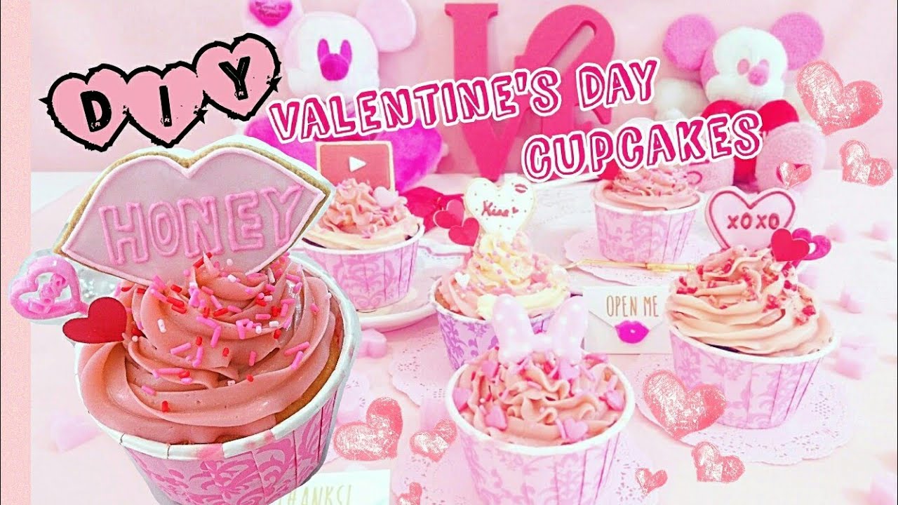 Diy バレンタインに かわいい カラフルカップケーキの作り方 彡diy Colorful Cupcakes For Valentine S Day Youtube