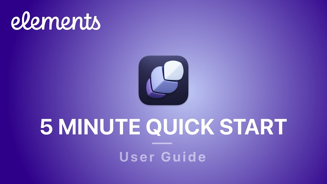 Elements Quick Start Guide: Build a Website on your Mac - YouTube