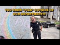 Cop Gets Furious He Drew Pigs l Outside Their Department