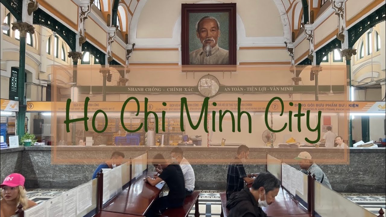 Mini paseo por centro de Saigon, Ho Chi Minh City Vietnam - central post office, city hall & opera
