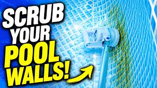 How to Clean Your Pool Walls with Rechargeable Scrubber!