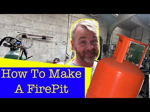 How To Make A Gas Bottle Fire Pit - YouTube