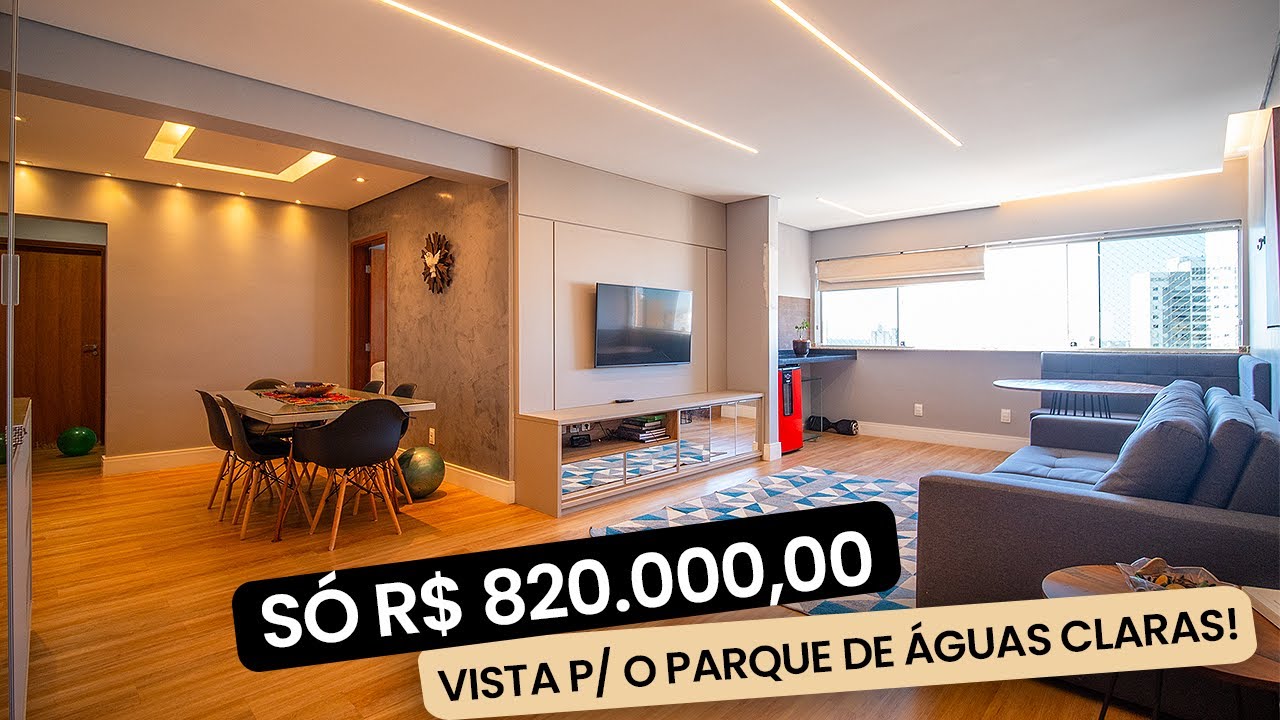 APARTAMENTO 3 QUARTOS 119m²  VISTA P/ O PARQUE - ÁGUAS CLARAS - DF