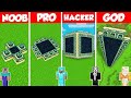 SECRET END PORTAL HOUSE BUILD CHALLENGE - Minecraft Battle: NOOB vs PRO vs HACKER vs GOD / Animation