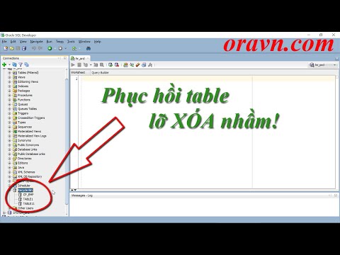 Video [vi] SQL Developer- Làm sao cứu table lỡ xóa nhầm... - youtube