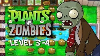 Plants Vs Zombies - Walkthrough: 3-4