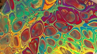 WATERCOLOR Pour?!? Can You Substitute Watercolors For Acrylics And Still Create Cells??? (289)