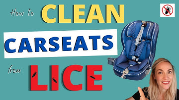 How to Clean Car Seats After Lice Tutorial