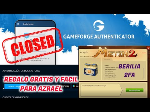 AUTHENTICATOR 2FA Gameforge Metin2 Berilia Azrael...