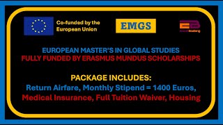 Application to Fully Funded #erasmus  #mundus  Scholarship for Master's in Global Studies