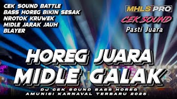 DJ CEK SOUND HOREG FULL BASS JUARA MIDLE GALAK NROTOK AMUNISI KARNAVAL 2025 (MHLS PRO)
