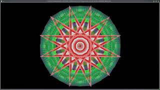 Colorful Mandala:150  Degrees Angles, with 285 and 963 Hz Solfeggio Frequency Tones
