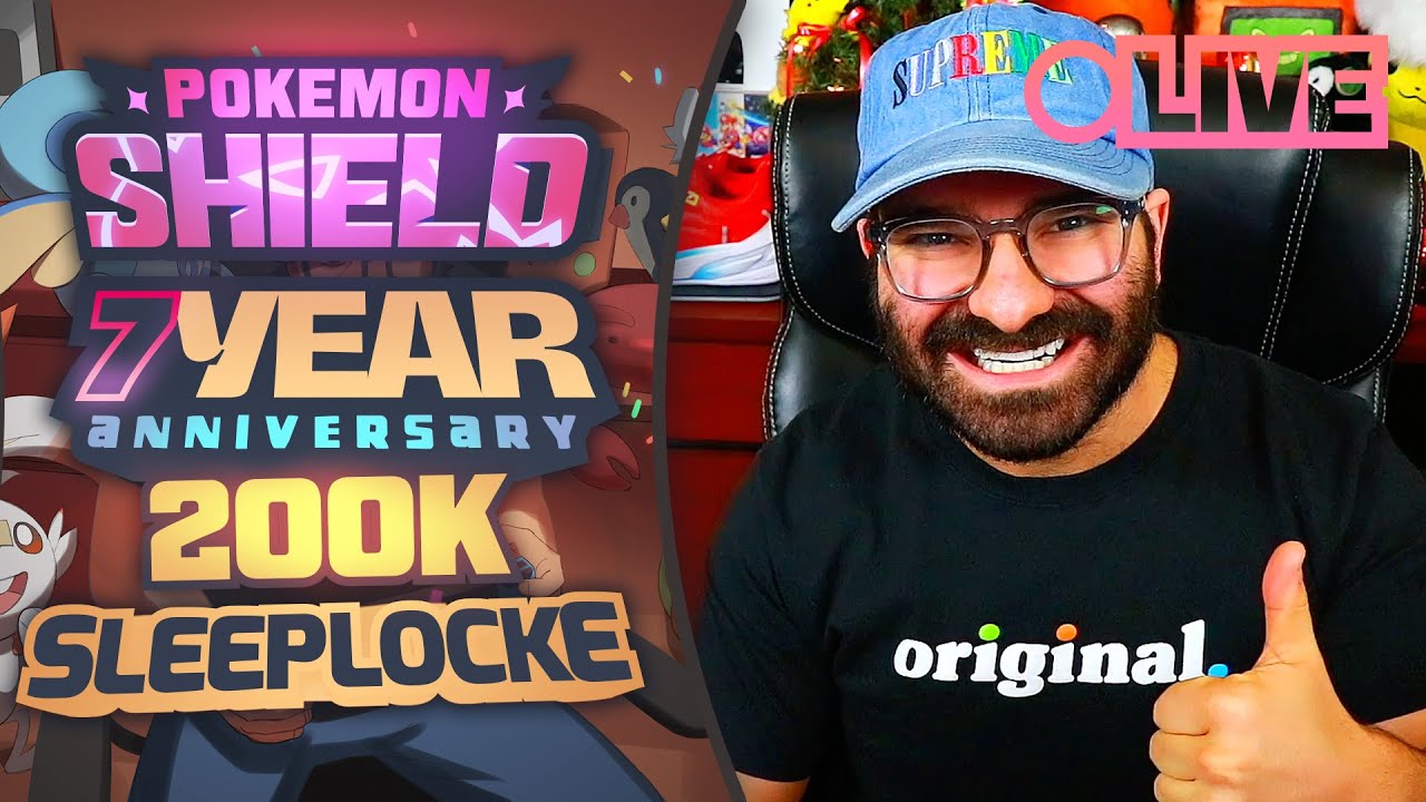 WE HIT 200K | POKEMON SHIELD RANDOMIZED SLEEPLOCKE | 7 YEAR ANNIVERSARY!