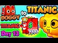 Doggy  titanic day 13 offering on titanics pet simulator 99 roblox