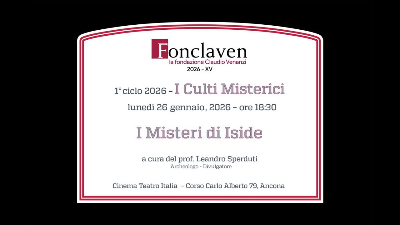 I Culti Misterici dell'antichità classica -I Misteri di Iside - prof. Leandro Sperduti
