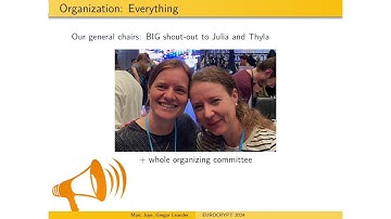 Rump session (Eurocrypt 2024)