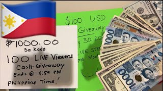 Road to php95,000.00 philippine pesos cash giveaway live may 30th
@7:00 pm manila time