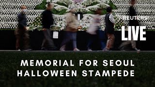 LIVE: Visitors pay tributes to victims of Seoul Halloween stampede