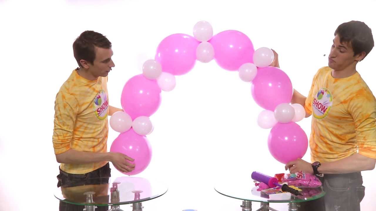 Букет из воздушных шаров на день рождения своими руками без гелия с фольгированным шаром