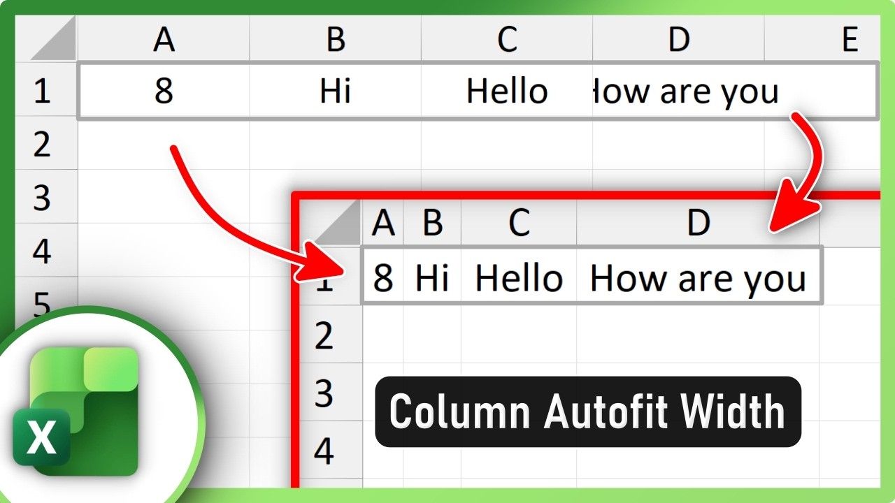 How to AutoFit Column Width in Excel - YouTube