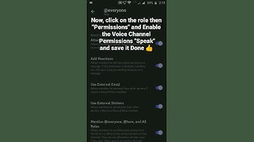 How to Enable Voice Channel  Permissions Speak in a role in Discord Mobile #roduz #discord #howto