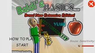 Baldis Basics Brand New Extensive Edtion A Work In Progress For Baldis Basics