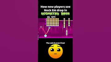 How New Players See Nock Em in Geometry Dash! #shorts