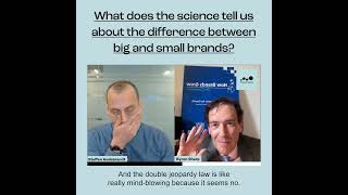 The difference between big and small brands according to Marketing Science - Professor Byron Sharp