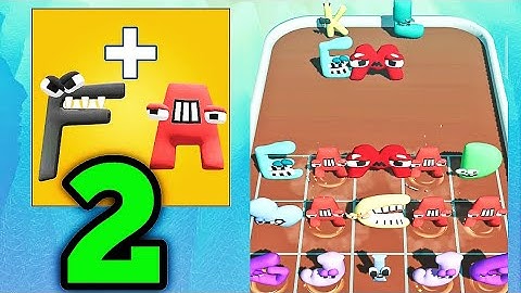 Merge Alphabet Lord Run Part 2 Gameplay All Levels