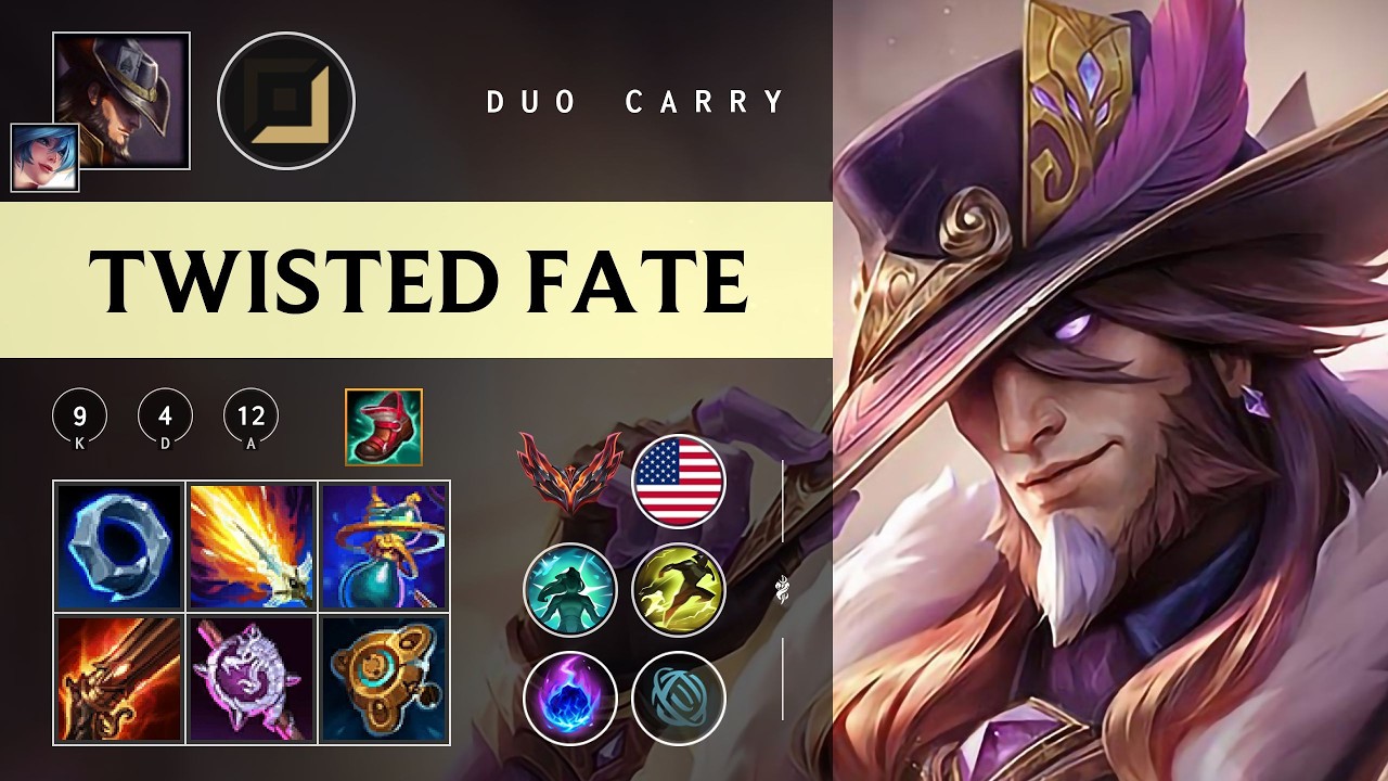 Twisted Fate ADC vs Swain - NA Grandmaster Patch 26.03