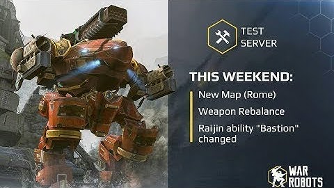 War Robots Test Server 3.1 Gameplay - New Rome Map