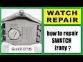 Swatch Watch Repair. complete disassembly of swatch movement