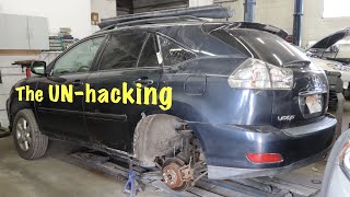 Rebuilding a Lexus RX330 that was previously hacked up