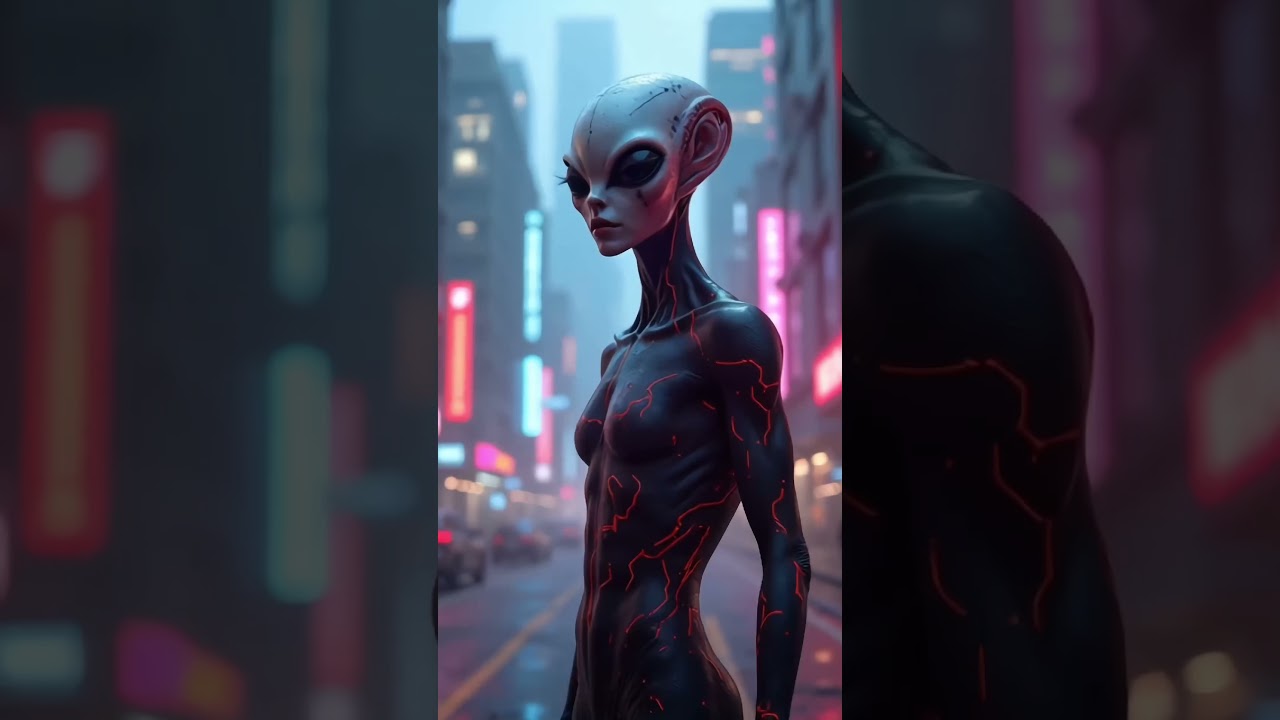 👽The city hums with neon dreams and silent rebellion.