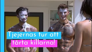 Tjejerna väljer vem de vill kyssa, gifta eller tårta I Love Island Sverige 2018