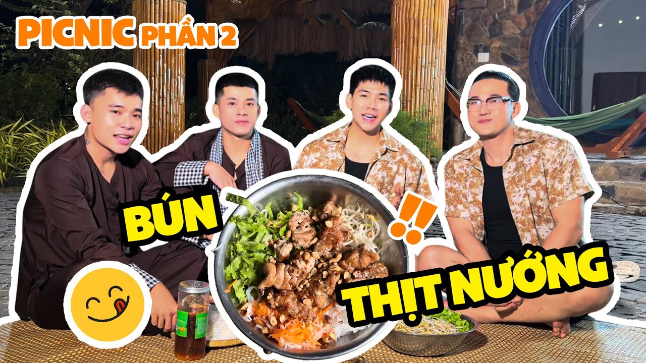 Vlog nấu bún thịt nướng ngoài đồng mùa nước nổi cùng anh chị em | Hà Trí Quang - Thanh Đoàn Family