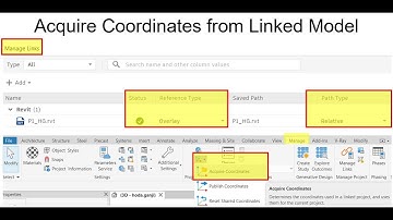 Link Revit Model and Acquire Coordinates from Linked Model